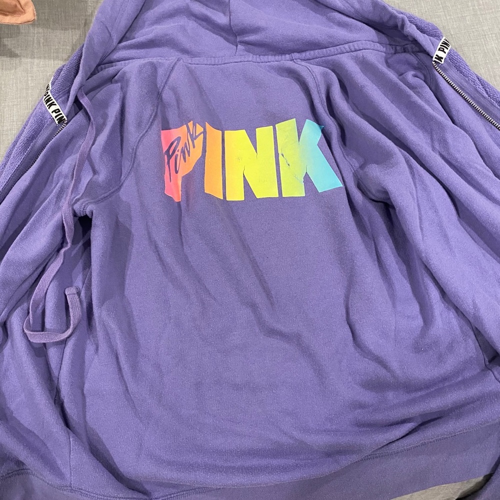 purple PINK zip up